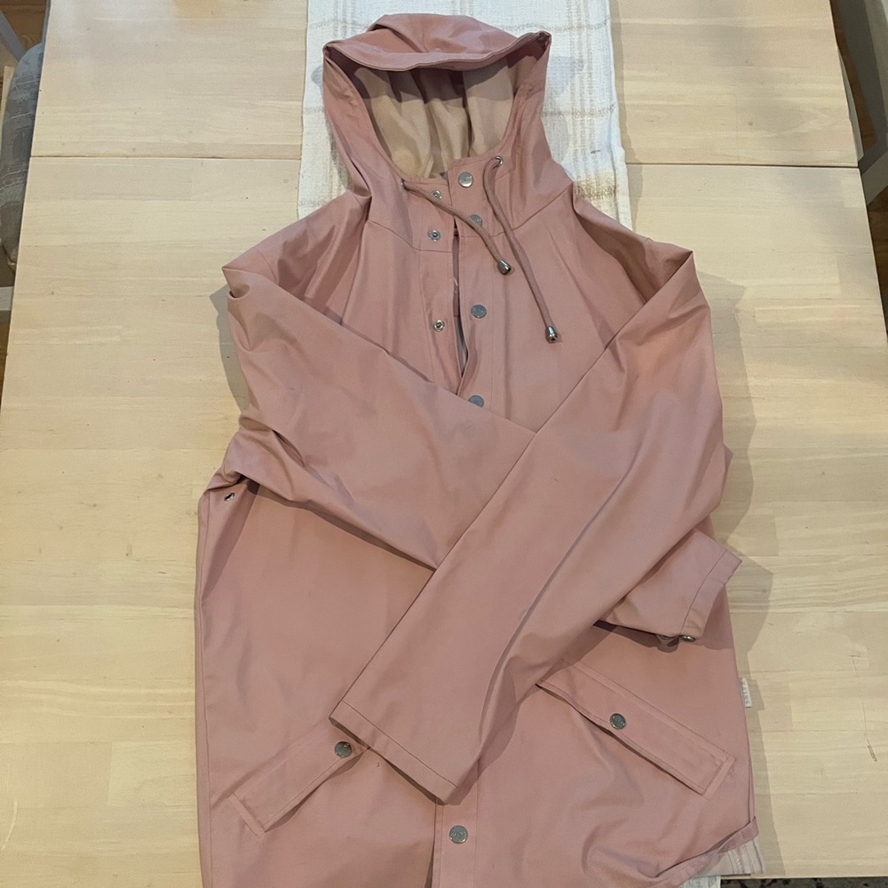 RAINS Pink Rain Jacket
